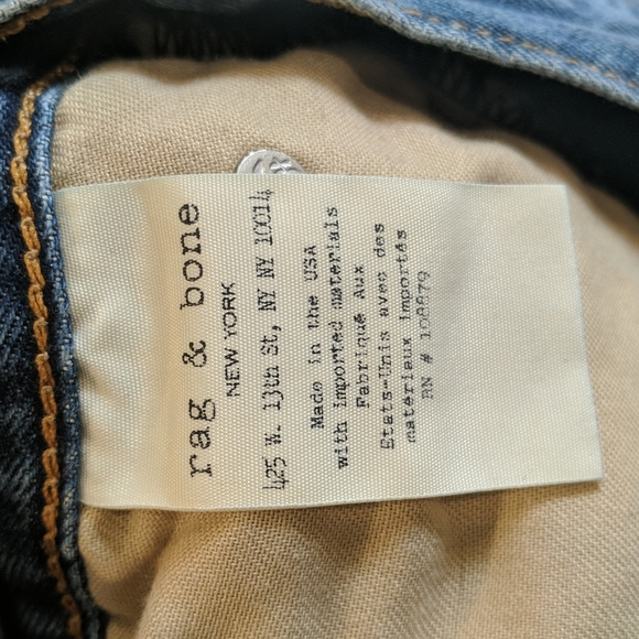 RAG & BONE W1907K273JON cut off  distressed jean shorts in Johny sz 26 - Picture 14 of 16